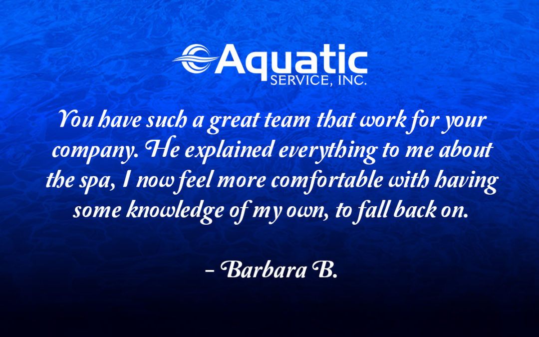 A Great Testimonial From Barbara B.